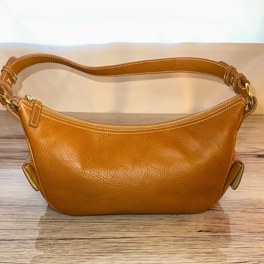 Lauren Ralph Lauren Caramel Leather Shoulder Bag